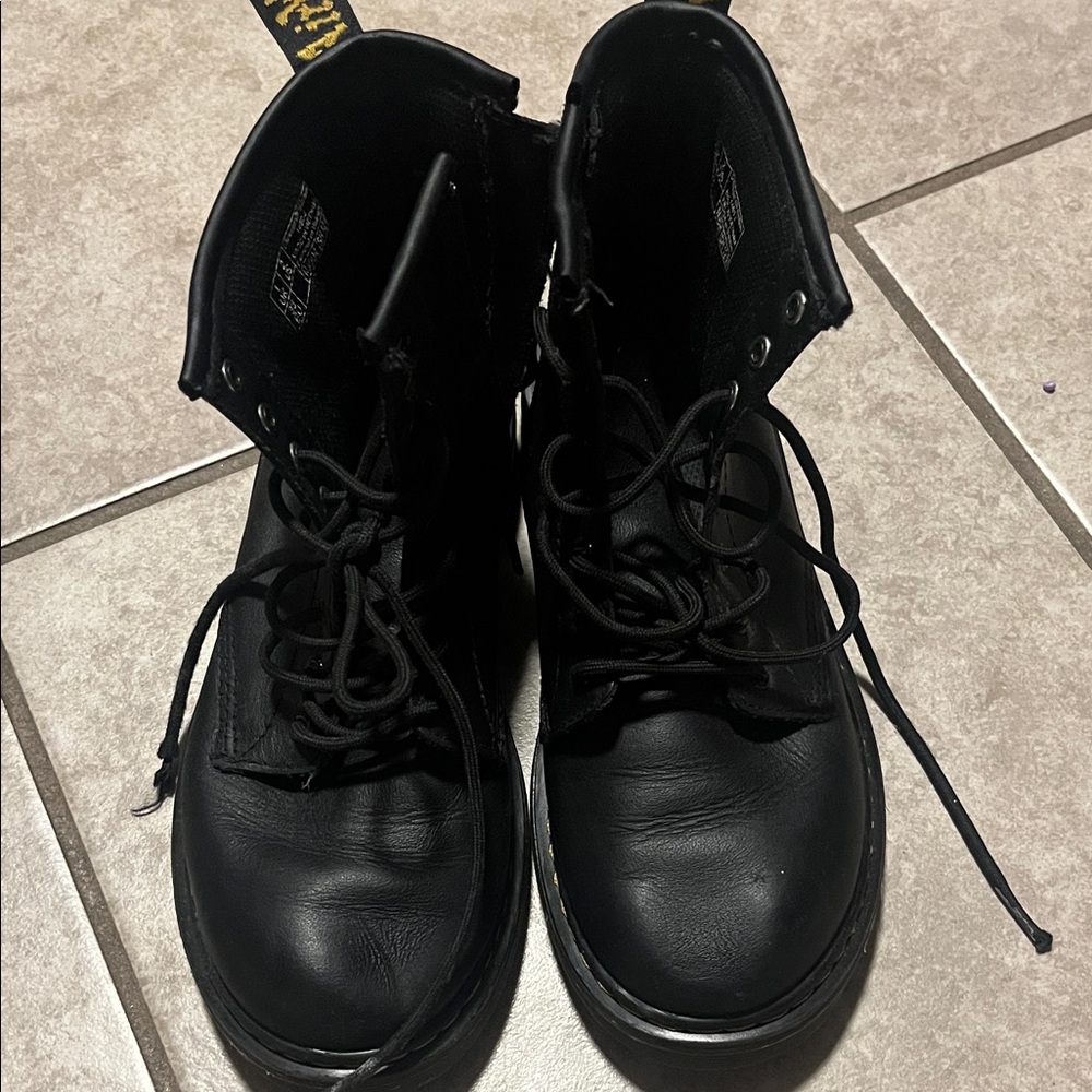 Dr. Martens Black Kids Boots